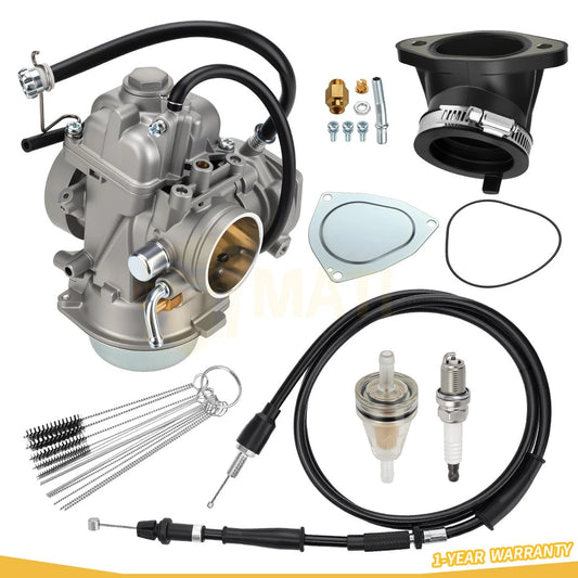 3131307 Carburetor Carb w/Intake Manifold & Cable For Polaris Scrambler 500 HO Forest 1998-2012