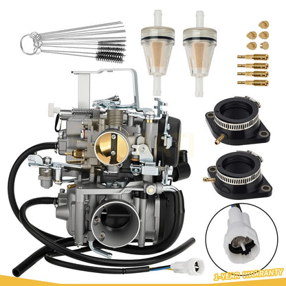 Carburetor & Intake Boot For Yamaha V-Star 1100 XVS1100 XVS1100A XVS1100AT 1999-2005 5EL-14900-21-00