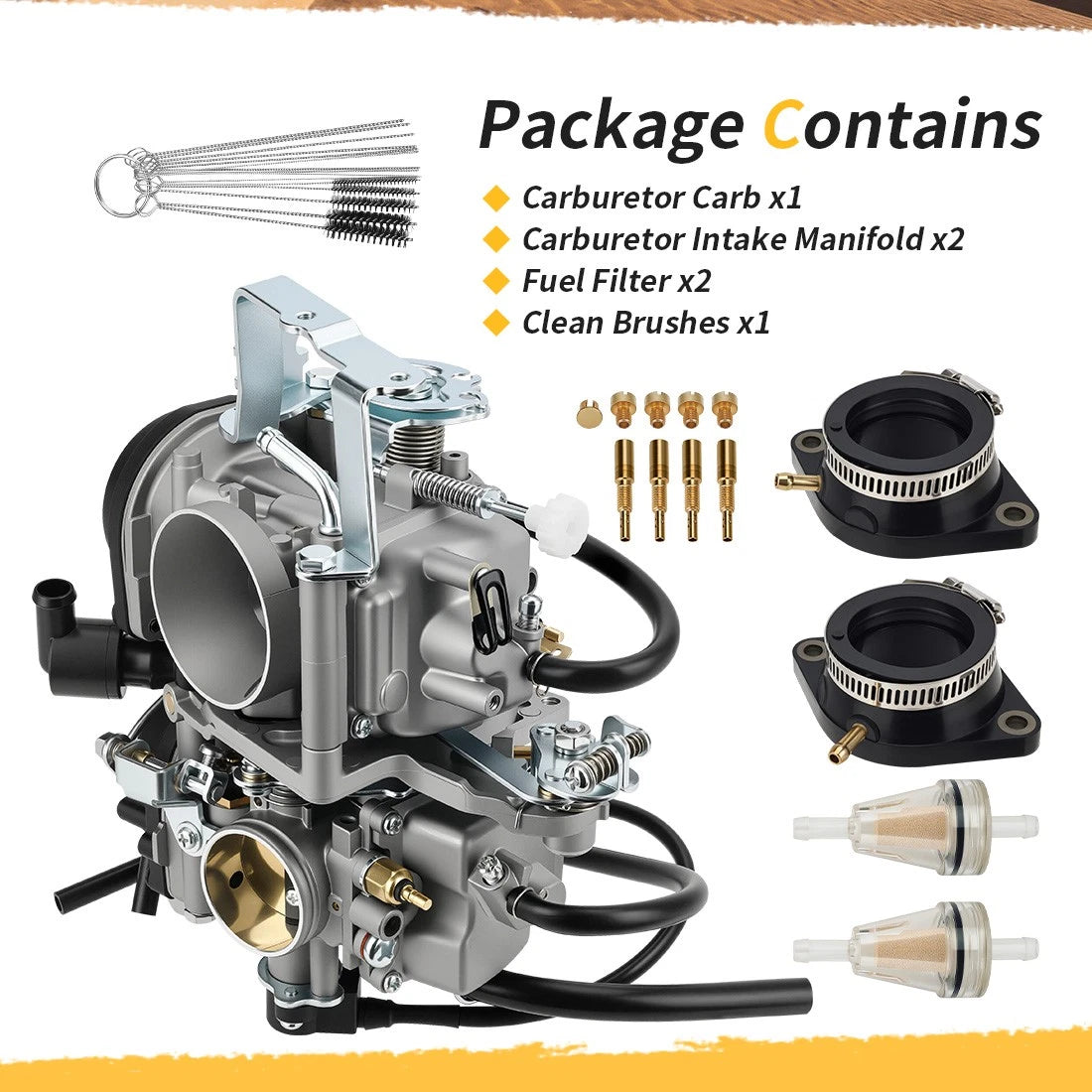 Carburetor & Intake Boot For Yamaha V Star 1100 Custom Classic Silverado XVS1100 1999-2005 5EL-14900-21-00