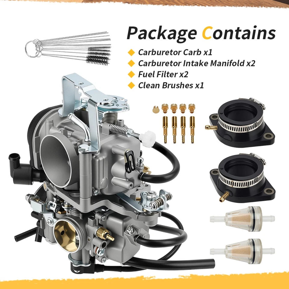 Carburetor & Intake Boot For Yamaha V-Star 1100 XVS1100 XVS1100A XVS1100AT 1999-2005 5EL-14900-21-00