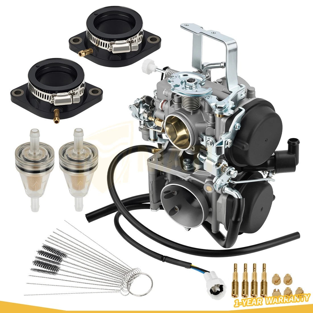 Carburetor & Intake Boot For Yamaha V-Star 1100 XVS1100 XVS1100A XVS1100AT 1999-2005 5EL-14900-21-00