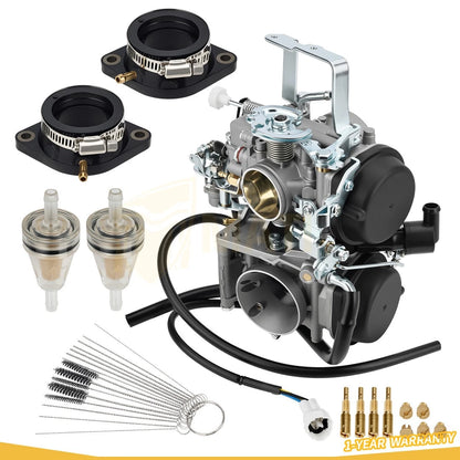Carburetor & Intake Boot For Yamaha V-Star 1100 XVS1100 XVS1100A XVS1100AT 1999-2005 5EL-14900-21-00