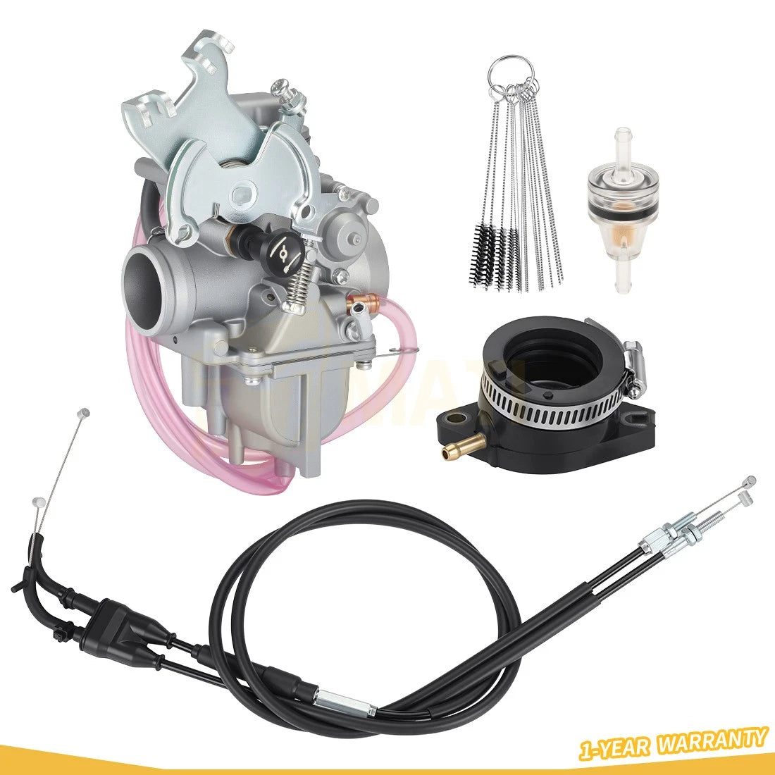 For Honda TTR230 2005-2024 Carburetor Carb & Intake Manifold & Throttle Cable 1C6-14301-10-00