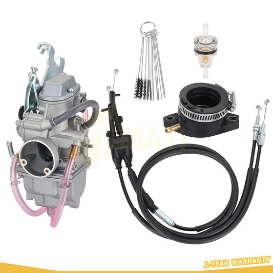 For Honda TTR230 2005-2024 Carburetor Carb & Intake Manifold & Throttle Cable 1C6-14301-10-00