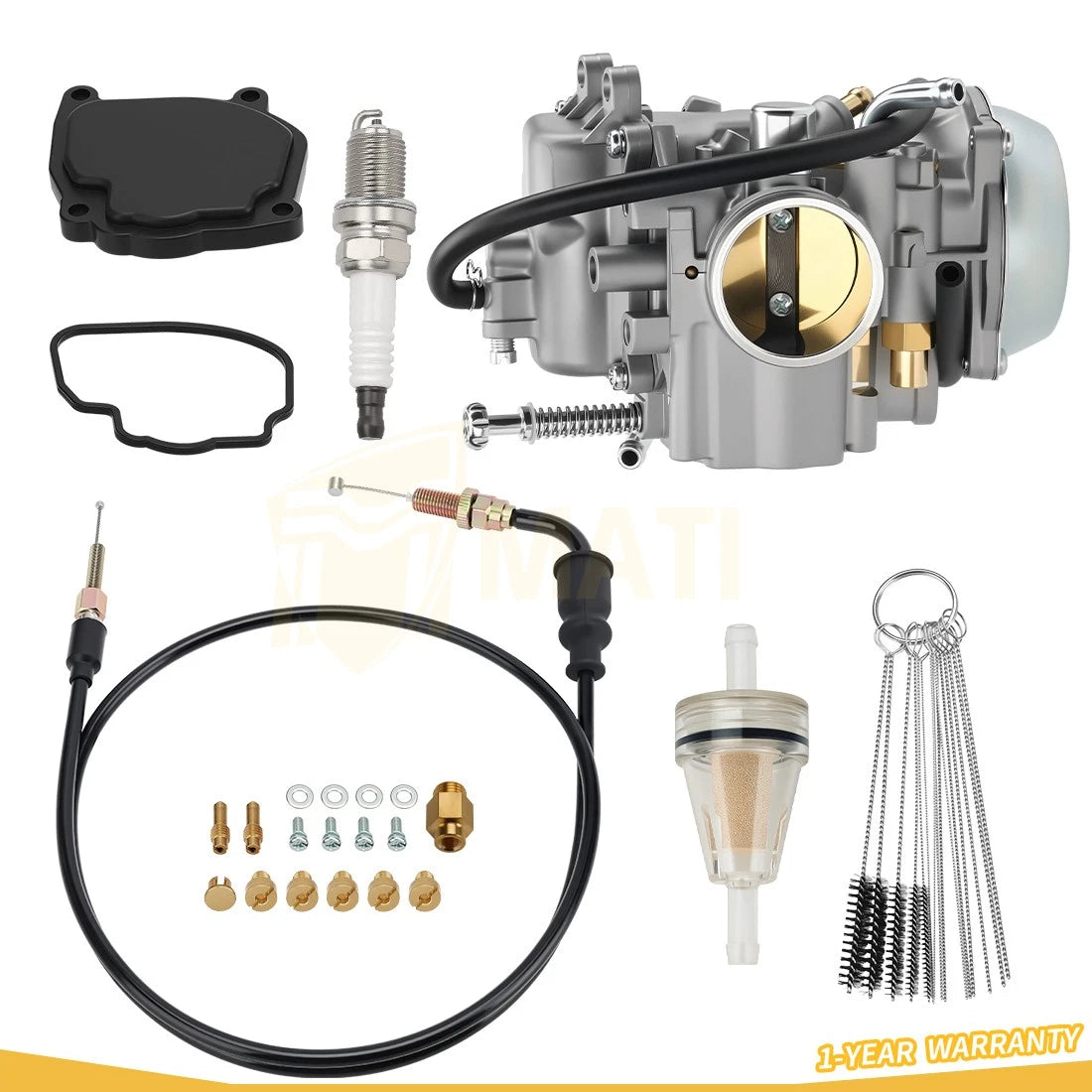 Carburetor & Throttle Cable For Polaris Sportsman 500 335 Magnum 425 Worker 335 3130665