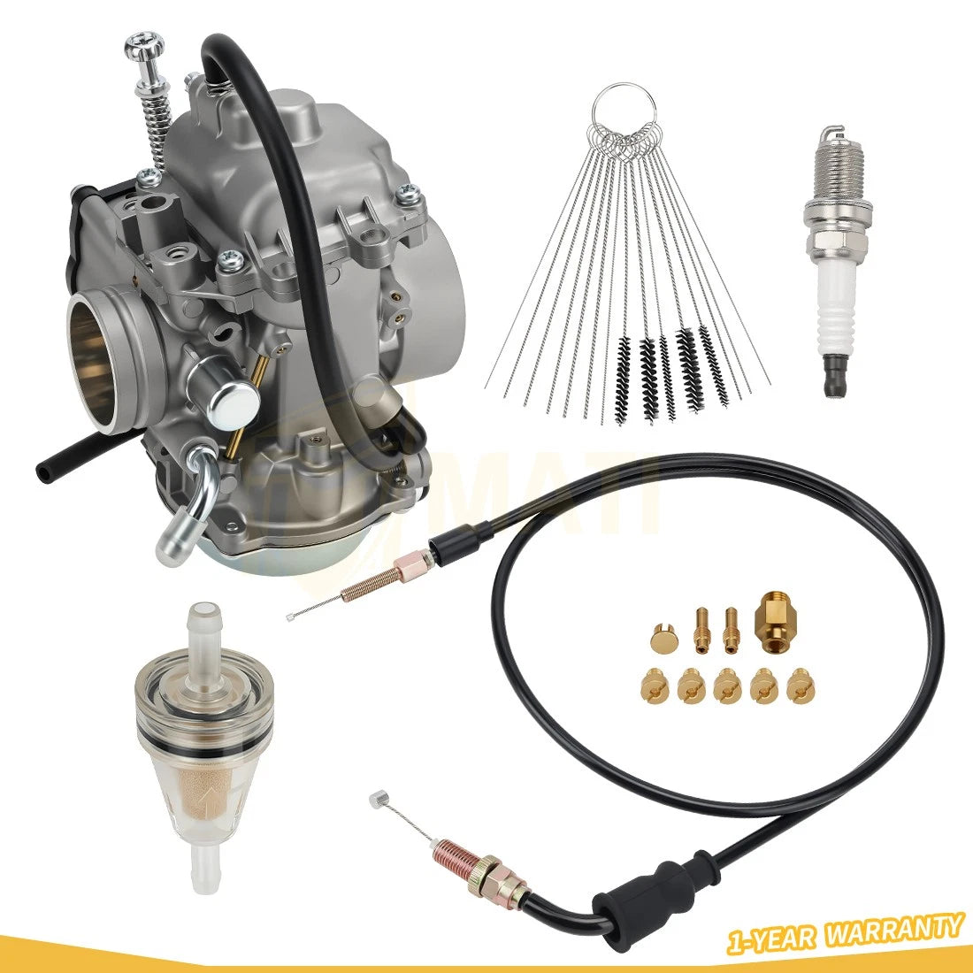 Carburetor & Throttle Cable For Polaris Sportsman 500 335 Magnum 425 Worker 335 3130665