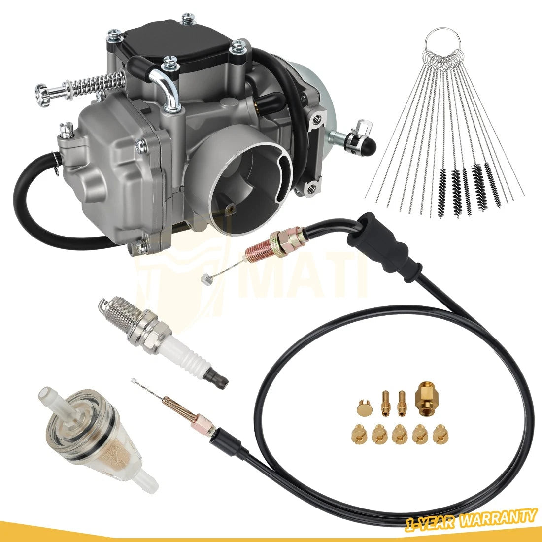 Carburetor & Throttle Cable For Polaris Sportsman 500 335 Magnum 425 Worker 335 3130665