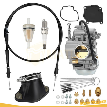 Carburetor & Throttle Cable Intake Manifold Kit For Polaris Magnum 500 Sportsman 335 400 450 500 1999-2008