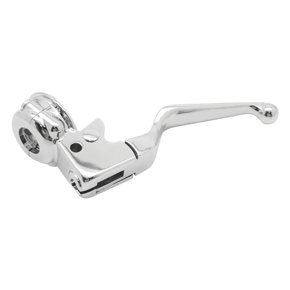 Chrome Clutch Lever & Mount Perch Bracket Assembly for Harley Davidson Sportster 883 1200 Softail Dyna Electra Glide Road King Fat Mati Powersports