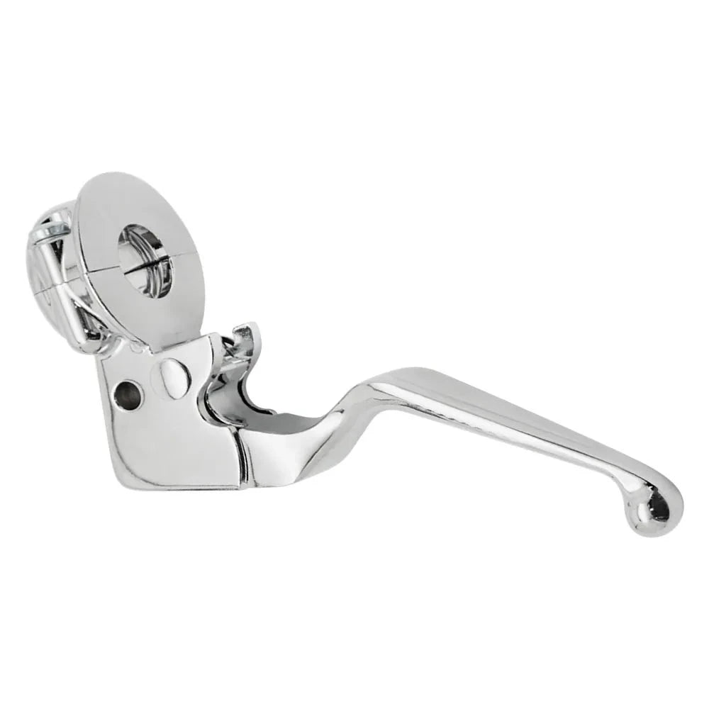 Chrome Clutch Lever & Mount Perch Bracket Assembly for Harley Davidson Sportster 883 1200 Softail Dyna Electra Glide Road King Fat Mati Powersports