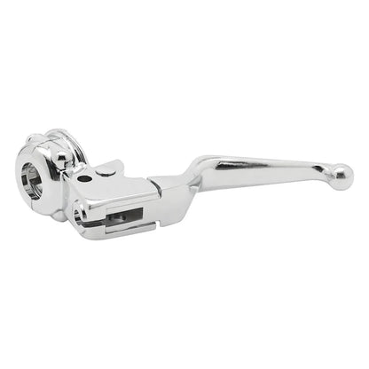 Chrome Clutch Lever & Mount Perch Bracket Assembly for Harley Davidson Sportster 883 1200 Softail Dyna Electra Glide Road King Fat Mati Powersports