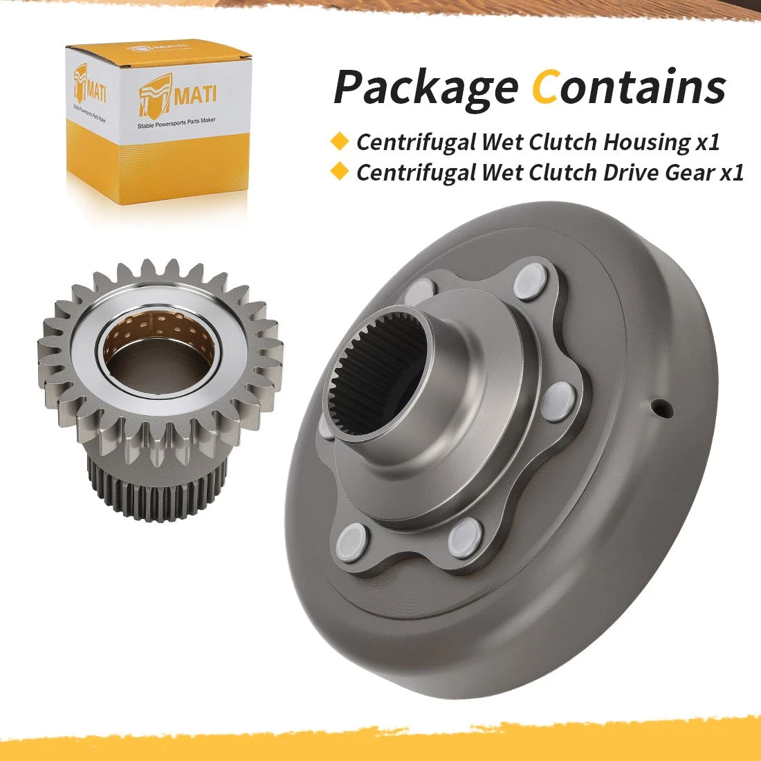 Clutch Drum & Drive Gear For Honda FourTrax 300 TRX300 /FW 1988-2000 22500-HC4-000