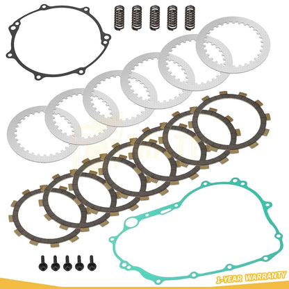 Clutch Friction Steel Plates w/Gasket Kit For Yamaha WR250R 08-20 WR250X 08-11
