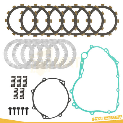 Clutch Friction Steel Plates w/Gasket Kit For Yamaha WR250R 08-20 WR250X 08-11