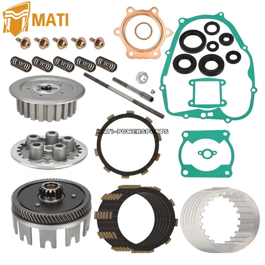 Clutch Kit & Center Inner Hub & Outer Pressure Plate & Basket Gear For Yamaha Blaster 200 YFS200 1988-2006 3JM-16150-01