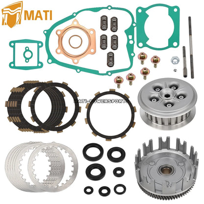 Clutch Kit & Center Inner Hub & Outer Pressure Plate & Basket Gear For Yamaha Blaster 200 YFS200 1988-2006 3JM-16150-01