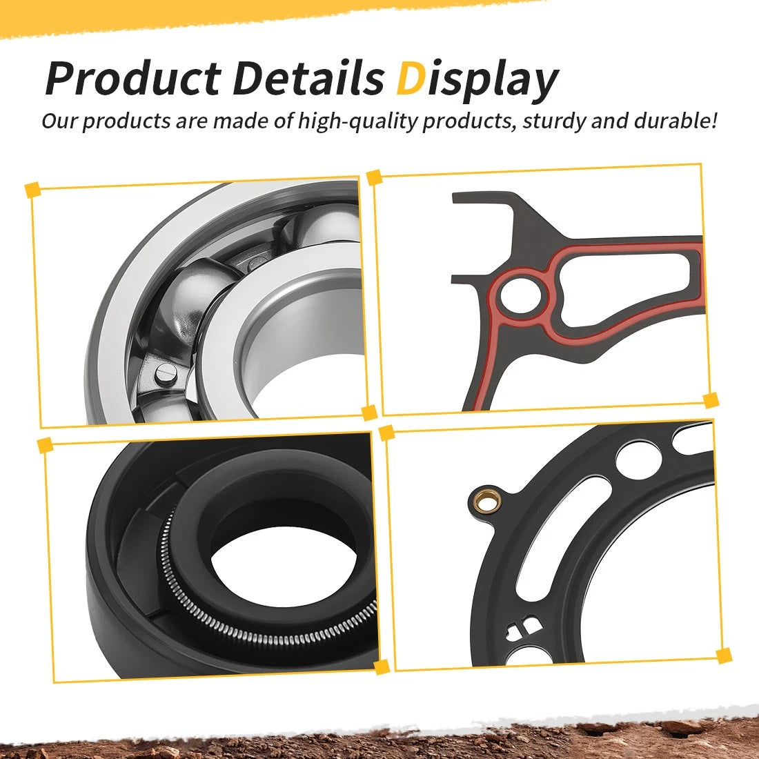 Complete Full Gasket Kit Set & Bearing  For Yamaha YZ125 2005-2021 YZ125X 2020-2022