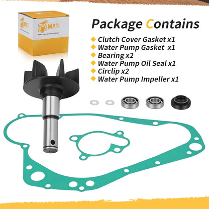For Suzuki RM250 1989-1995 Water Pump Impeller Shaft Bearing Gasket Kit