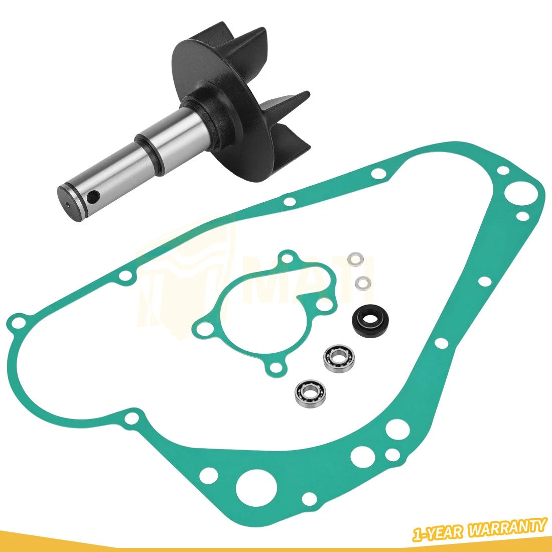 For Suzuki RM250 1989-1995 Water Pump Impeller Shaft Bearing Gasket Kit