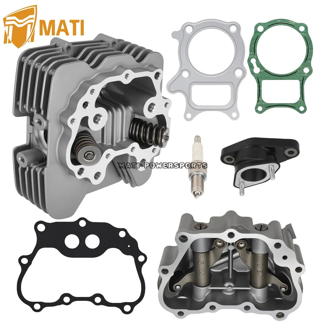 Cylinder Head Cover w/Gasket & Intake Manifold Boot For Sportrax Recon 250 TRX250X 2002-2014 12310-HN6-010