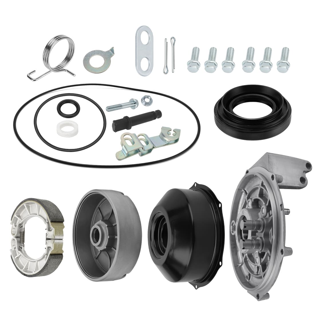 Kit de frein arrière complet, moyeu de tambour, couvercle de plaque, roulements, joints, pour Honda Rancher 400 Trx400 2004-2007 43620-HN0-A00