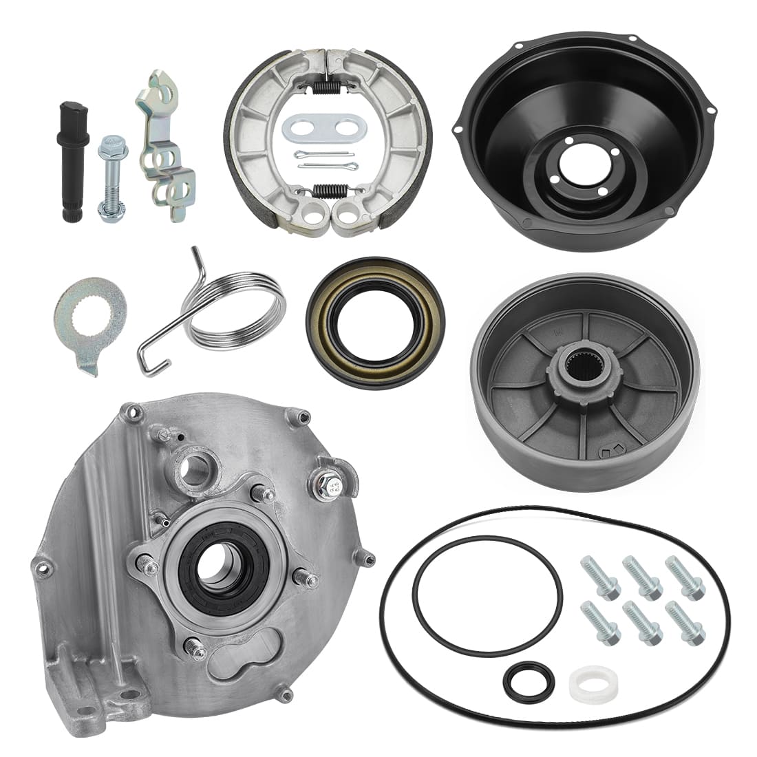 Kit de frein arrière complet, moyeu de tambour, couvercle de plaque, roulements, joints, pour Honda Rancher 400 Trx400 2004-2007 43620-HN0-A00