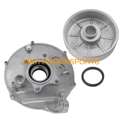 Full Rear Brake Kit Drum Hub Plate Cover Shoes Bearing Seals Assy for Honda Rancher 420 2007-2013