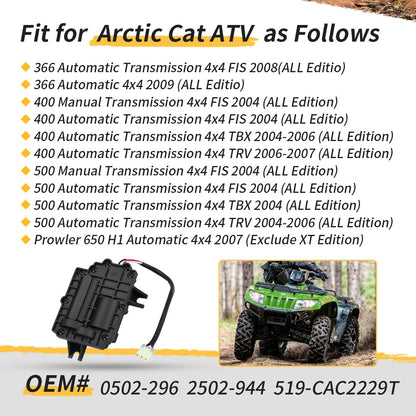 0502-296 Differential Actuator For Arctic Cat 366 400 500 650 Auto 4x4 2004-2009