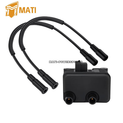 0.5 OHM Ignition Coil & Spark Plug Cable For Sportster 883 1200 Custom Low Roadster 2004-2006 31655-99 31996-04