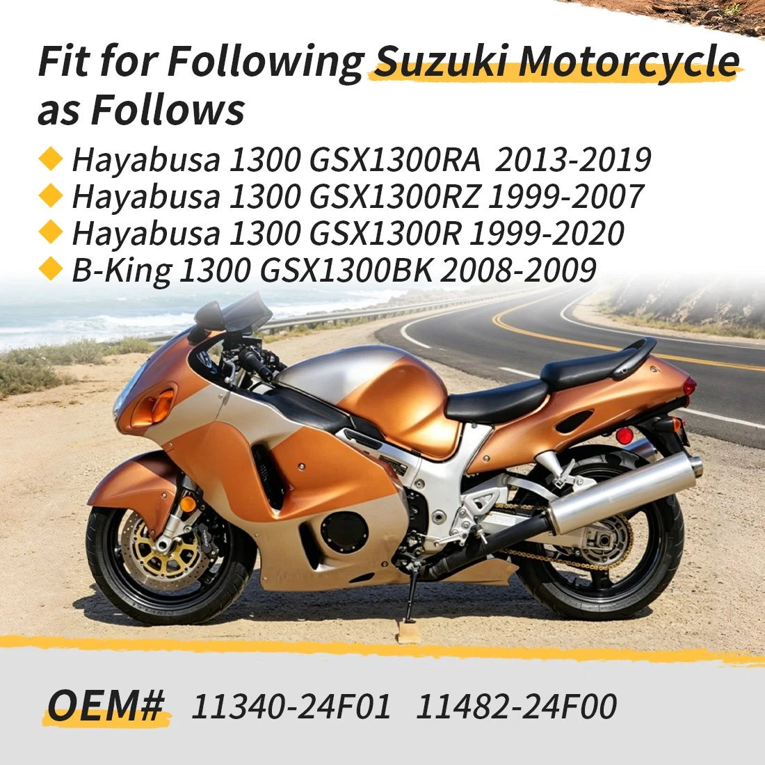 Clutch Cover w/ Gasket For Suzuki Hayabusa B-King 1300 GSX1300 1999-2020 11340-24F01