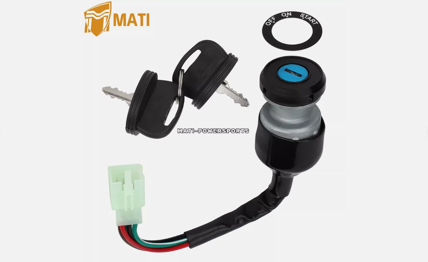 2 Keys Ignition Key Switch for Polaris RZR 170 2009-2014 0454336