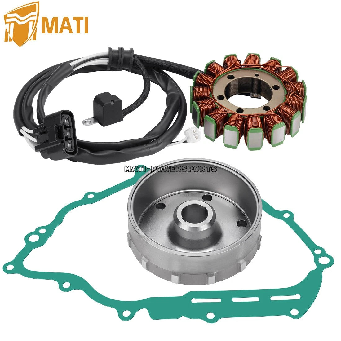 Stator & Flywheel Kit For Yamaha Grizzly 700 YFM700 2007-2008 3B4-81450-00-00