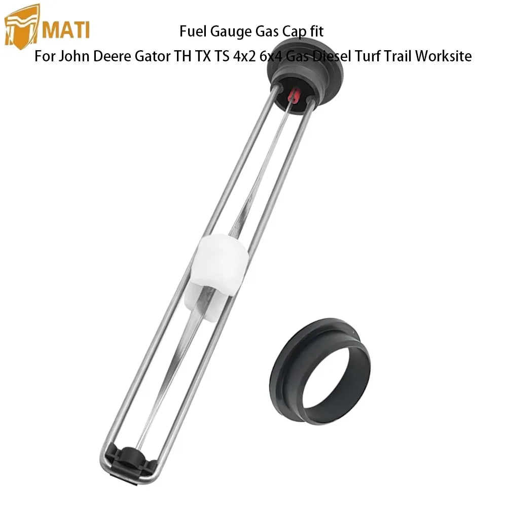 For John Deere Gator TH/TX/TS (4x2 & 6x4) Fuel Gauge Gas Cap | Gas/Diesel/Turf/Trail/Worksite OEM: AM117650 Mati Powersports