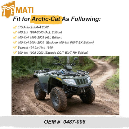 Rear Brake Cable For Arctic-Cat ATV 375 400 454 500 2x4 4x4 1998-2005 0487-006