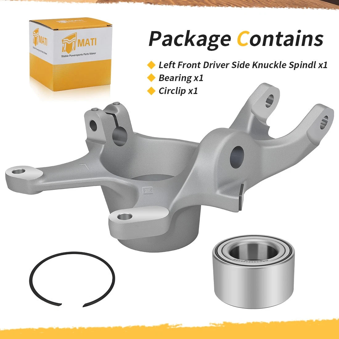 Front Left Driver Side Knuckle Spindle w/Bearing for Can-am Maverick X3 Turbo R/RR Max 18-24 706204785 706202759