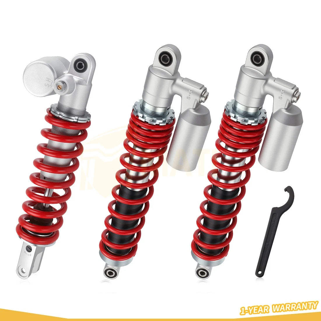 Front Rear Air Shocks Absorbers Adjustable Tool For Suzuki Quadsport Z400 LTZ400