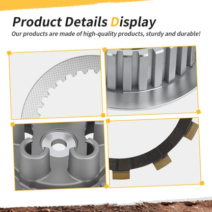 Friction Steel Clutch Plates Inner Hub Pressure Plate For Yamaha YZ125 125X 2005-2024