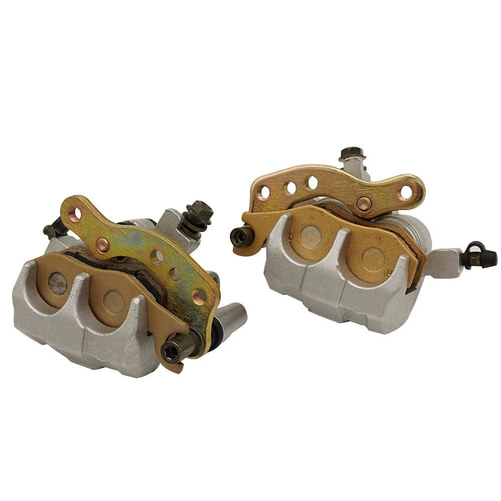 Front Brake Caliper Pair (Left & Right) ForQuadmaster 500 LTA500, Quadracer 450 LTR450, or Quadrunner LTF500 OEM: 59300-09F10 59100-09F10 Mati Powersports