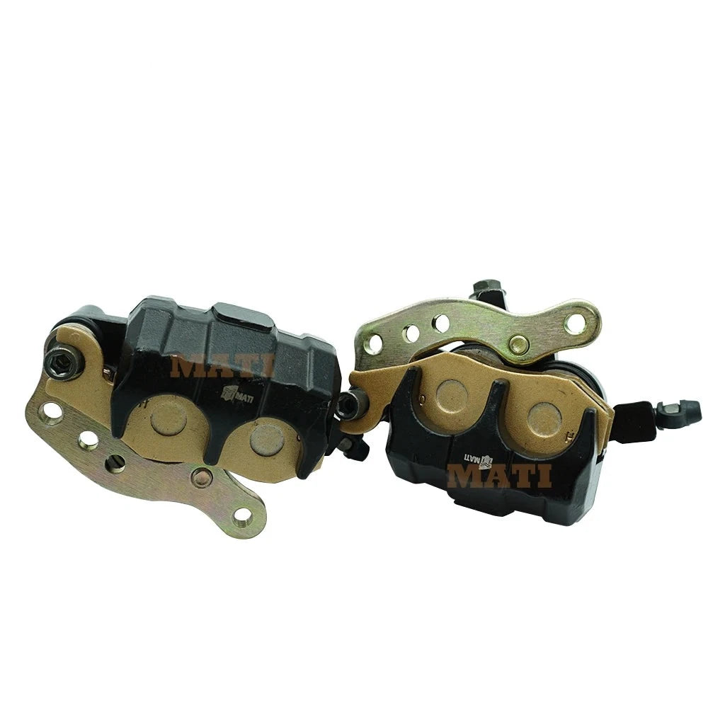 Front Brake Calipers (Left & Right) for Kawasaki Bayou 300 400 Brute Force 650 750 KLF300 KLF400 4x4i KVF650F KVF750 OEM 43080-0019-DJ Mati Powersports