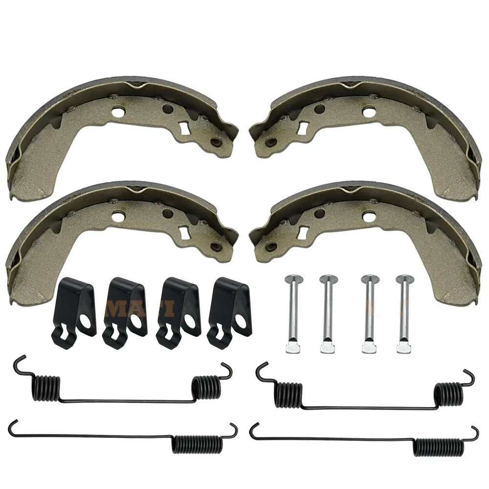 Front Brake Shoes, Springs, Pins Suzuki KingQuad 250/300 LT-F 4WDX/F300F Replaces OEM 54400-39840 Mati Powersports