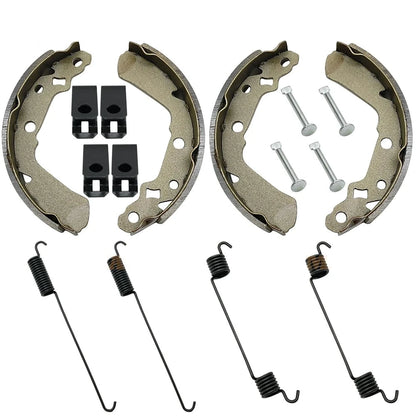 Front Brake Shoes, Springs, Pins Suzuki KingQuad 250/300 LT-F 4WDX/F300F Replaces OEM 54400-39840 Mati Powersports