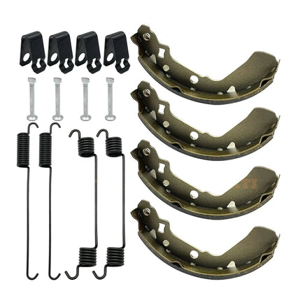 Front Brake Shoes, Springs, Pins Suzuki KingQuad 250/300 LT-F 4WDX/F300F Replaces OEM 54400-39840 Mati Powersports