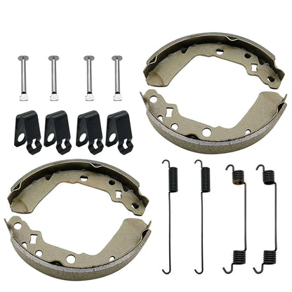 Front Brake Shoes, Springs, Pins Suzuki KingQuad 250/300 LT-F 4WDX/F300F Replaces OEM 54400-39840 Mati Powersports