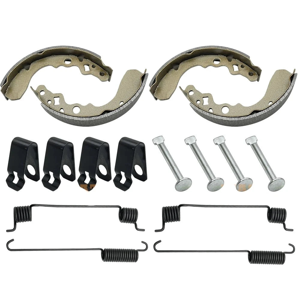 Front Brake Shoes Springs Pins for Suzuki QuadRunner 250 LT-F250 LT-4WD LT-F250F 2x4 4x4 54400-19830 Mati Powersports