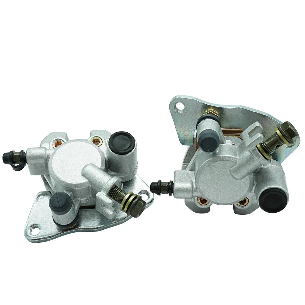 Front Left Right Brake Caliper Assembly for Yamaha ATV Grizzly 600 660 YFM600 YFM660 - OEM Numbers: 4WV-2580T-10-00, 4WV-2580U-10-00 Mati Powersports