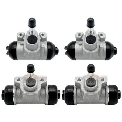 Front Rear Brake Wheel Cylinders All 4 fit for Kawasaki KAF300 Mule 500 520 550 1991-2004 MPN: 43092-1057 43092-1058 Mati Powersports