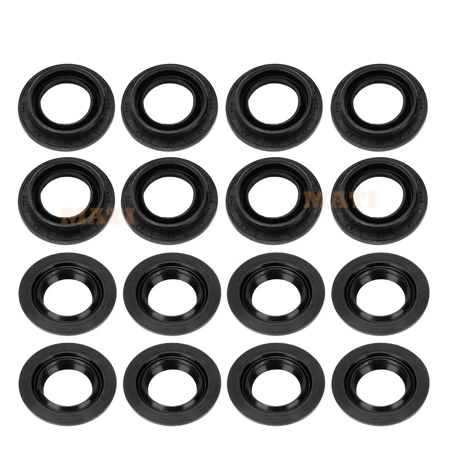 Front Uppper&Lower A Arm Bearing Seal Shaft Rebuild Repair Kit 2side for Kawasaki Brute Force 650 4x4i 2006-2013 Brute Force 750 Mati Powersports