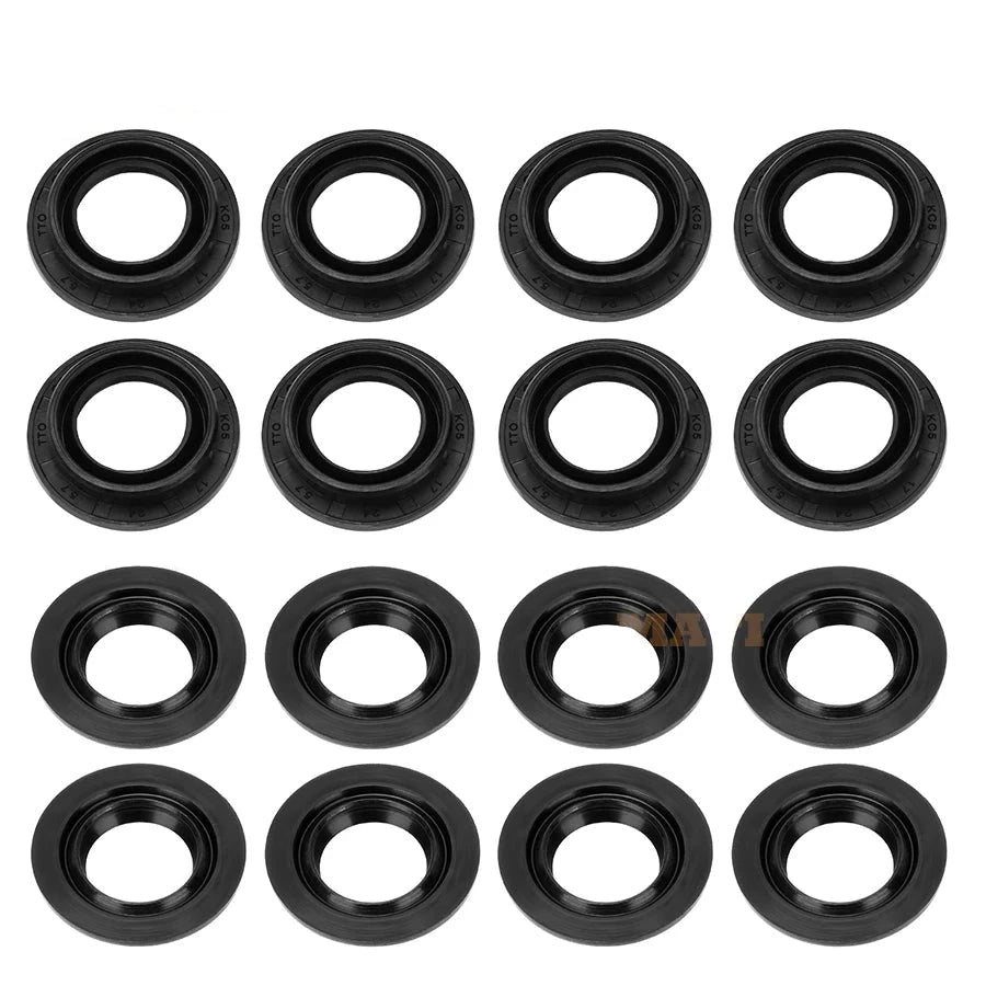 Front Uppper&Lower A Arm Bearing Seal Shaft Rebuild Repair Kit 2side for Kawasaki KFX450R 2008-2014 KFX700 2004-2011 92046-1046 Mati Powersports