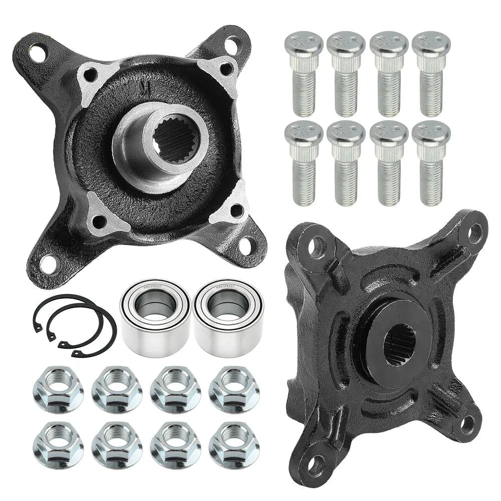 Front Wheel Hub & Bearing With Studs for Polaris Ranger 400 425 500 570 650 700 800 TM ETX EV Magnum 325/500-4x4-HDS Sportsman 700 MPN: 5135207 5131935 3514342 7518378 Mati Powersports