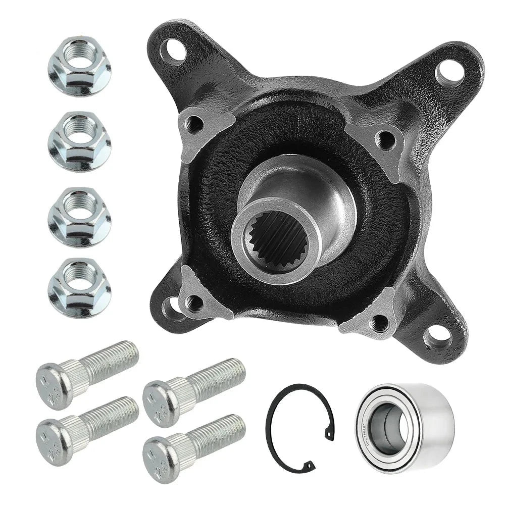 Front Wheel Hub & Bearing With Studs for Polaris Ranger 400 425 500 570 650 700 800 TM ETX EV Magnum 325/500-4x4-HDS Sportsman 700 MPN: 5135207 5131935 3514342 7518378 Mati Powersports